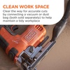 image:imageBLACKDECKER 20V MAX POWERCONNECT Cordless Brushless Jig Saw with Two Blades for Wood Plastic and Metal Dust Port 1 In Stroke Variable Speed Trigger LED Light Battery Not Included BLJS78BTool  Battery Kit