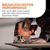 image:imageBLACKDECKER 20V MAX POWERCONNECT Cordless Brushless Jig Saw with Two Blades for Wood Plastic and Metal Dust Port 1 In Stroke Variable Speed Trigger LED Light Battery Not Included BLJS78BTool  Battery Kit