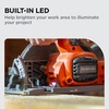 image:imageBLACKDECKER Circular Saw 20V MAX 612 in Brushless Circular Saw Cordless Kit with 25Ah Battery and Charger 24T Blade for Wood Up to 165 Cuts Per Charge LED Light PowerConnect BLCS78E1Tool Only