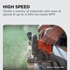 image:imageBLACKDECKER Circular Saw 20V MAX 612 in Brushless Circular Saw Cordless Kit with 25Ah Battery and Charger 24T Blade for Wood Up to 165 Cuts Per Charge LED Light PowerConnect BLCS78E1Tool Only