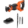 image:imageBLACKDECKER 20V MAX POWERCONNECT Brushless Cordless Reciprocating Saw with Three Blades Battery Not Included Variable Speed 3200 RPM Built in LED 1 In Stroke Length BLRS78BTool  Battery Kit