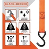 image:imageBLACKDECKER 6Piece LightDuty Cambuckle TieDown and Bungee Strap Kit  1  10 LightDuty CamBuckle Straps 900 lb Break Strength 24 Flat Bungee Straps Kit for Securing Lightweight Cargo