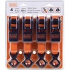 image:imageBLACKDECKER 6Piece LightDuty Ratchet TieDown and Bungee Strap Kit  1 x 10 LightDuty Ratchet Straps with a 900 lbs Break Strength 36 Flat Bungee Straps Easy to Secure Lightweight Cargo