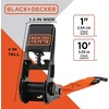 image:imageBLACKDECKER 6Piece LightDuty Ratchet TieDown and Bungee Strap Kit  1 x 10 LightDuty Ratchet Straps with a 900 lbs Break Strength 36 Flat Bungee Straps Easy to Secure Lightweight Cargo