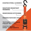 image:imageBLACKDECKER 6Piece LightDuty Ratchet TieDown and Bungee Strap Kit  1 x 12 LightDuty Ratchet Straps 1500 lbs Break Strength 48 Flat Bungee Straps Kit for Securing Lightweight Cargo