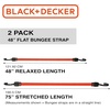 image:imageBLACKDECKER 8Piece LightDuty Ratchet TieDown and Bungee Strap Kit  110 MidDuty Ratchet Straps 2500 lbs Break Strength 48 Flat Bungee Straps Kit for Securing Light to MidWeight Cargo