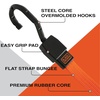 image:imageBLACKDECKER 8Piece LightDuty Ratchet TieDown and Bungee Strap Kit  110 MidDuty Ratchet Straps 2500 lbs Break Strength 48 Flat Bungee Straps Kit for Securing Light to MidWeight Cargo