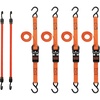image:imageBLACKDECKER 6Piece LightDuty Ratchet TieDown and Bungee Strap Kit  1 x 10 LightDuty Ratchet Straps with a 900 lbs Break Strength 36 Flat Bungee Straps Easy to Secure Lightweight Cargo